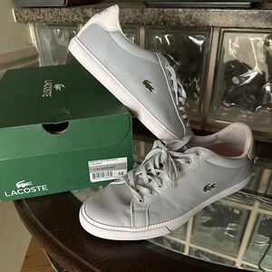 Lacoste Grey/Light Blue Sneakers
